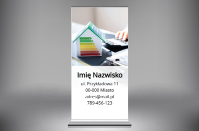 Twoja energia pod kontrolą – postaw na audyt, Budownictwo, Architektura - Roll-up Netprint