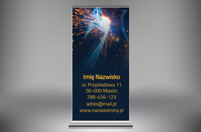 Reklama odporna na wysokie temperatury, Usługi domowe, Serwisant - Roll-up Netprint