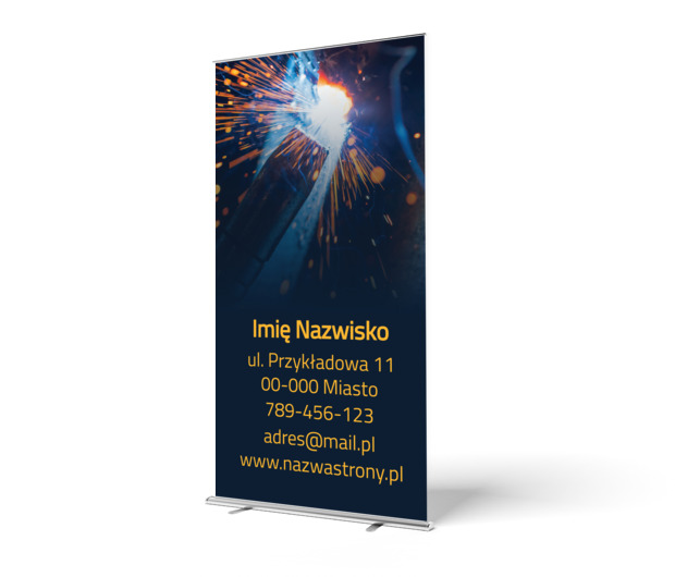 Reklama odporna na wysokie temperatury, Usługi domowe, Serwisant - Roll-up Netprint szablony online