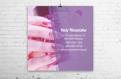 Efektowna promocja na dużą skalę, Zdrowie i uroda, Salon kosmetyczny - Plakaty Wielkoformatowe Netprint