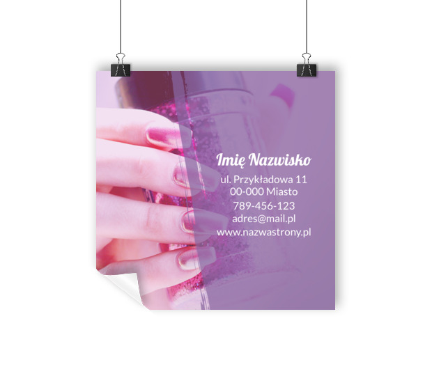 Efektowna promocja na dużą skalę, Zdrowie i uroda, Salon kosmetyczny - Plakaty Wielkoformatowe Netprint szablony online