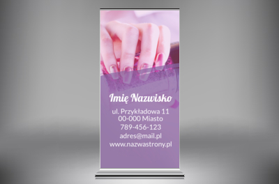 Profesjonalna prezentacja Twojej marki, Zdrowie i uroda, Salon kosmetyczny - Roll-up Netprint