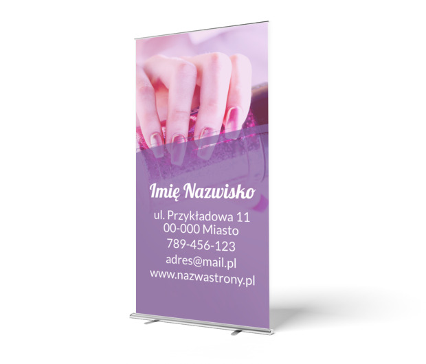 Profesjonalna prezentacja Twojej marki, Zdrowie i uroda, Salon kosmetyczny - Roll-up Netprint szablony online