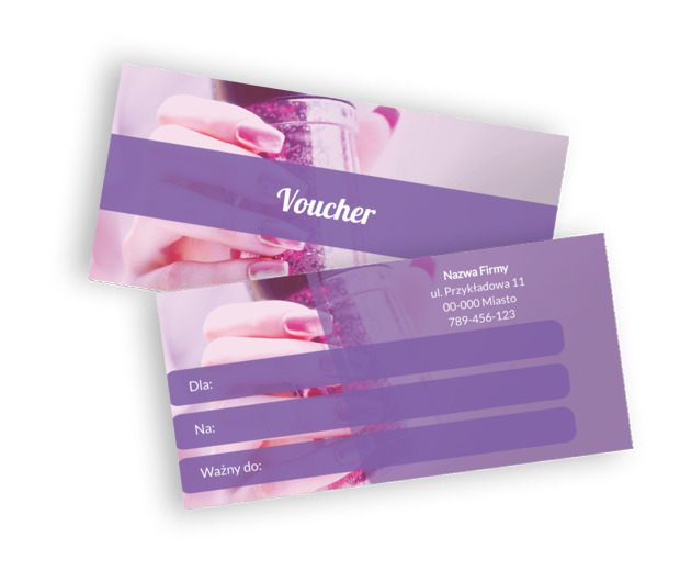 Prezent w eleganckiej oprawie, Zdrowie i uroda, Salon kosmetyczny - Vouchery Netprint szablony online