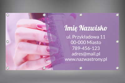 Widoczność w każdej przestrzeni, Zdrowie i uroda, Salon kosmetyczny - Banery Netprint
