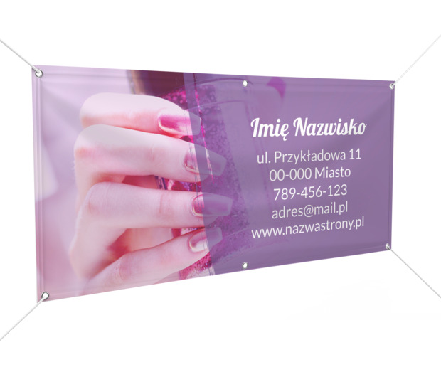 Widoczność w każdej przestrzeni, Zdrowie i uroda, Salon kosmetyczny - Banery Netprint szablony online