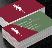 Biała sylwetka kobiety, Sprzedaż, Odzież - Wizytówki Netprint