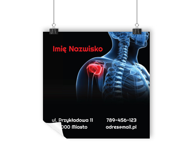 Nowoczesny wizerunek medyczny, Medycyna, Rehabilitacja - Plakaty Wielkoformatowe Netprint szablony online