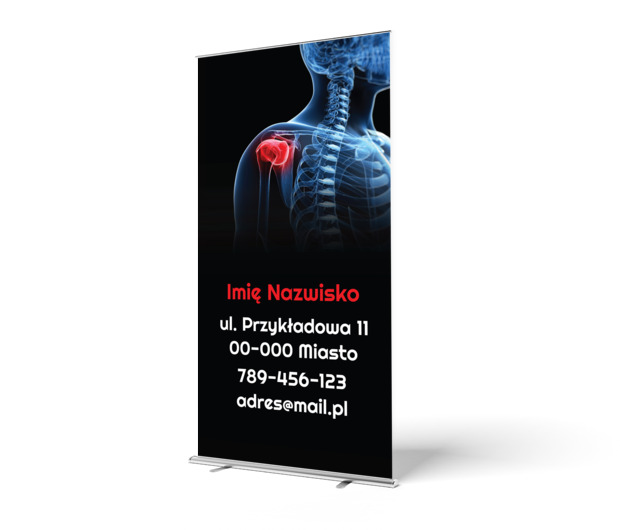 Eksponuj ofertę z klasą, Medycyna, Rehabilitacja - Roll-up Netprint szablony online
