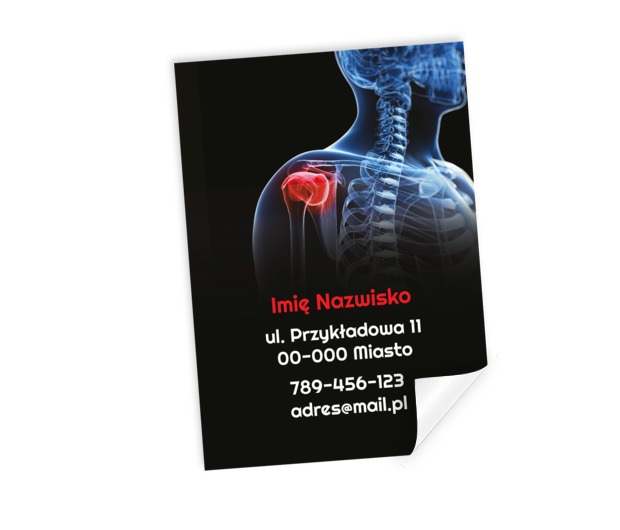 Przyciągnij wzrok pacjenta - motyw RTG barku, Medycyna, Rehabilitacja - Plakaty Netprint szablony online