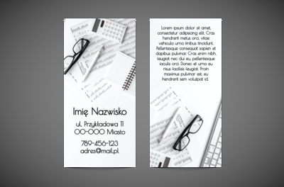 Liczby pod kontrolą, Usługi biurowe, Księgowość - Ulotki Netprint