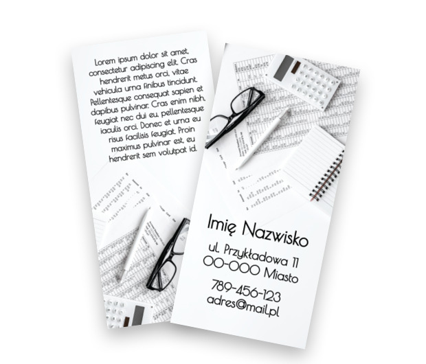 Liczby pod kontrolą, Usługi biurowe, Księgowość - Ulotki Netprint szablony online