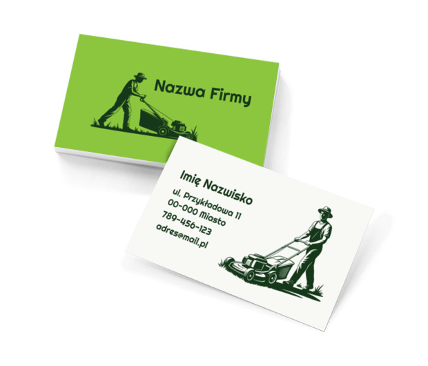 Zielona przestrzeń pod dobrą opieką, Środowisko i Przyroda, Usługi ogrodnicze - Wizytówki Netprint szablony online