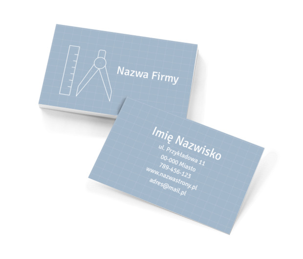 Precyzja i porządek w technicznym wydaniu, Budownictwo, Architektura - Wizytówki Netprint szablony online