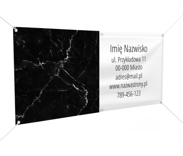 Czarny marmur w wersji XL, Motywy, Klasyczne - Banery Netprint szablony online
