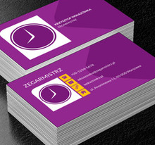 Biały zegar ścienny, Sprzedaż, Zegarmistrz - Wizytówki Netprint