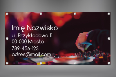 Sceniczne światła na wielkim formacie, Rozrywka, DJ - Banery Netprint