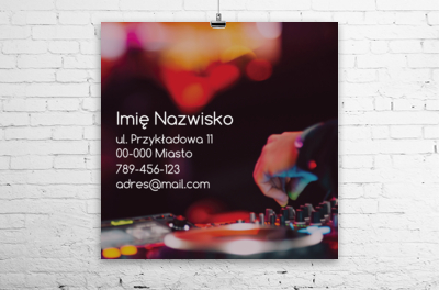 Głośny plakat, mocny przekaz, Rozrywka, DJ - Plakaty Wielkoformatowe Netprint