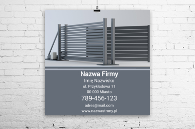 Nowoczesna brama – Twój znak rozpoznawczy, Budownictwo, Remont i Wykończenia - Plakaty Wielkoformatowe Netprint