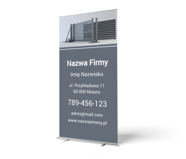 Precyzja w mobilnej formie, Budownictwo, Remont i wykończenia - Roll-up Netprint szablony online