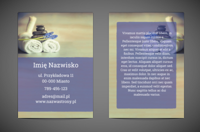 Estetyka relaksu w pionowym formacie, Zdrowie i Uroda, SPA - Ulotki Netprint