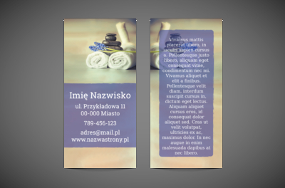 Smukła forma, pełna relaksu treść, Zdrowie i Uroda, SPA - Ulotki Netprint