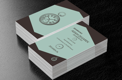 Stary zegarek, Sprzedaż, Zegarmistrz - Wizytówki Netprint