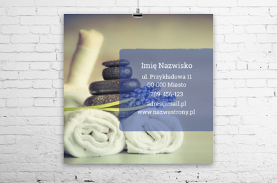 Efektowny przekaz relaksacyjnej oferty, Zdrowie i uroda, SPA - Plakaty Wielkoformatowe Netprint