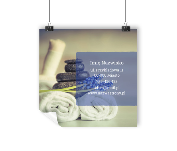 Efektowny przekaz relaksacyjnej oferty, Zdrowie i uroda, SPA - Plakaty Wielkoformatowe Netprint szablony online