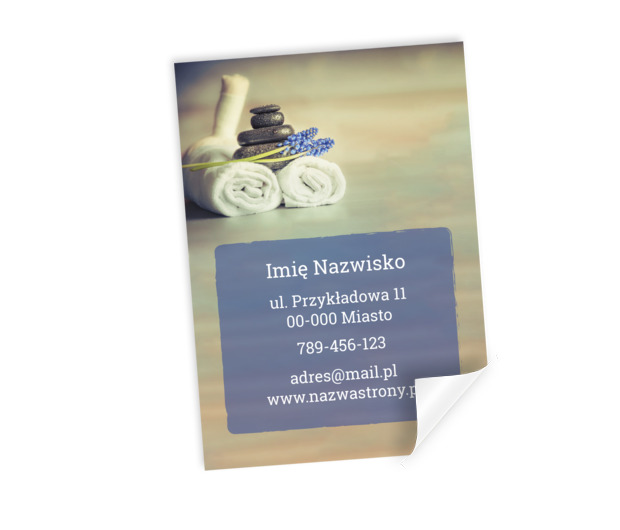 Stylowe zaproszenie do relaksu, Zdrowie i uroda, SPA - Plakaty Netprint szablony online