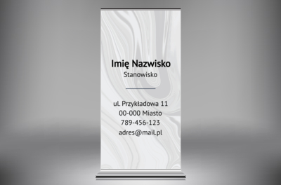 Nowoczesny przekaz z marmurowym akcentem, Motywy, Klasycznie - Roll-up Netprint