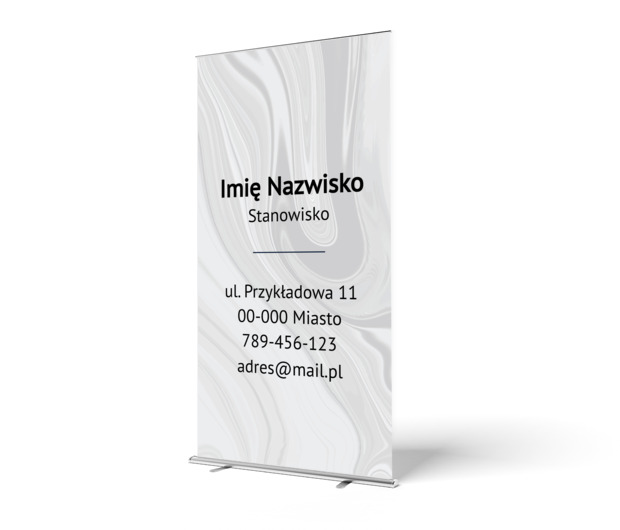 Nowoczesny przekaz z marmurowym akcentem, Motywy, Klasycznie - Roll-up Netprint szablony online