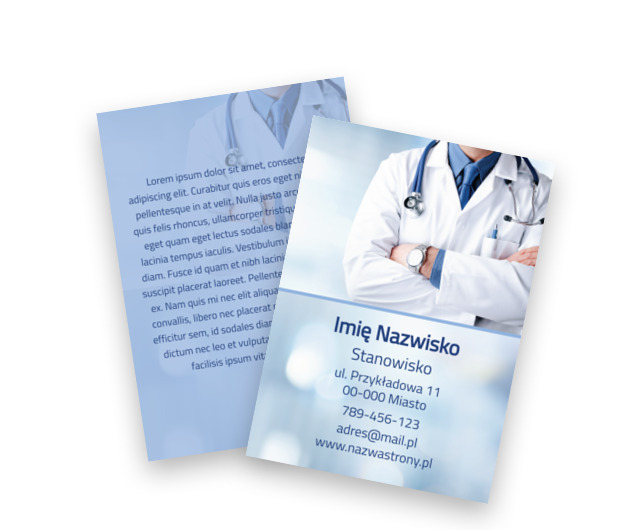 Zaufanie i profesjonalizm w jasnej oprawie, Medycyna, Lekarz - Ulotki Netprint szablony online