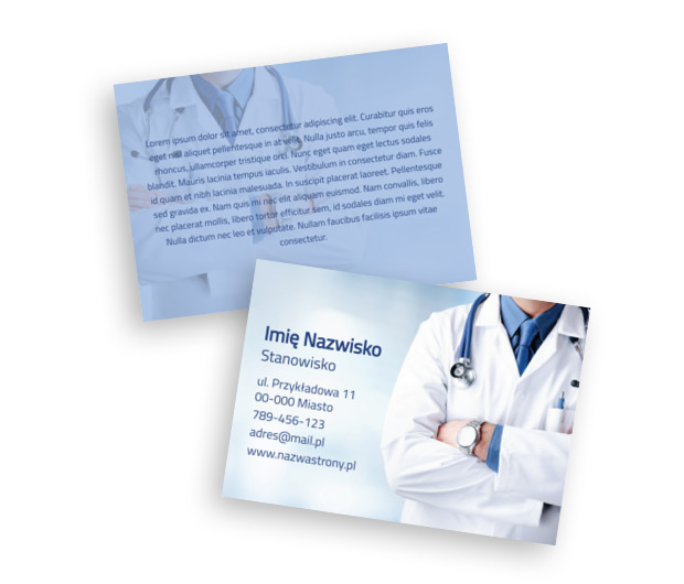 Wyważona estetyka z medycznym akcentem, Medycyna, Lekarz - Ulotki Netprint szablony online