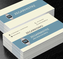 Elektroniczny zegarek, Sprzedaż, Zegarmistrz - Wizytówki Netprint