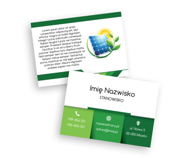 Nowoczesne podejście do energii, Środowisko i Przyroda, Odnawialne źródła energii - Ulotki Netprint szablony online