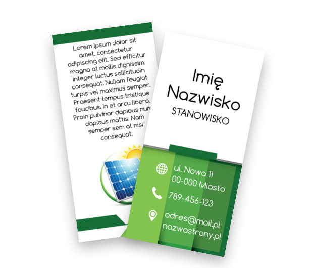 Ekologiczny przekaz w nowoczesnej formie, Środowisko i Przyroda, Odnawialne źródła energii - Ulotki Netprint szablony online