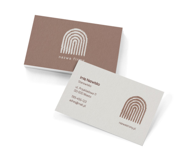 Naturalna prostota z eleganckim detalem, Motywy, Klasyczne - Wizytówki Netprint szablony online