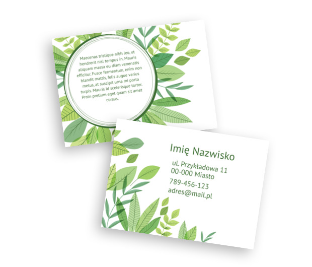 Estetyka natury w poziomym układzie, Motywy, Roślinne - Ulotki Netprint szablony online