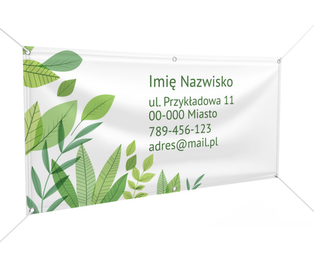 Naturalna identyfikacja z daleka, Motywy, Roślinne - Banery Netprint szablony online