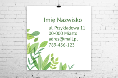 Zielony przekaz w dużym formacie, Motywy, Roślinne - Plakaty Wielkoformatowe Netprint