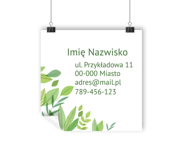 Zielony przekaz w dużym formacie, Motywy, Roślinne - Plakaty Wielkoformatowe Netprint szablony online