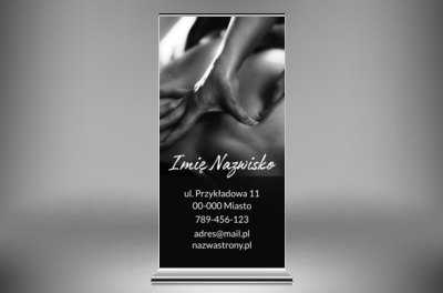 Dotyk, który przyciąga spojrzenia, Medycyna, Masażysta - Roll-up Netprint