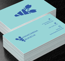 Niebieskie tulipany, Środowisko i Przyroda, Kwiaciarnia - Wizytówki Netprint