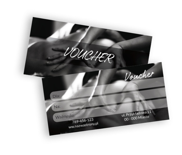 Zaproszenie do chwili tylko dla siebie, Medycyna, Masażysta - Vouchery Netprint szablony online