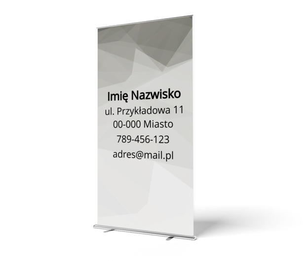 Profesjonalna forma dla nowoczesnej marki, Motywy, Abstrakcja - Roll-up Netprint szablony online