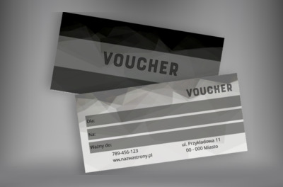 Estetyczne zaproszenie w tonacji biznesowej, Motywy, Abstrakcja - Vouchery Netprint