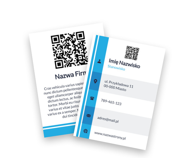 Profesjonalny układ treści w nowoczesnej oprawie, Motywy, Kod QR - Ulotki Netprint szablony online