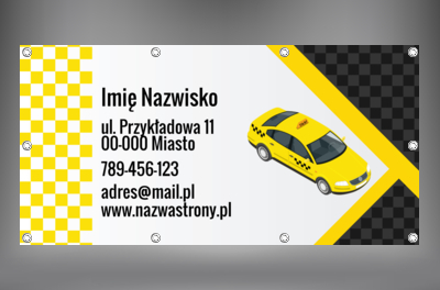 Miejska komunikacja w wersji widocznej z daleka, Transport, Taxi - Banery Netprint