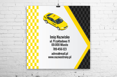 Przekaz, który wyróżnia się w miejskim krajobrazie, Transport, Taxi - Plakaty Wielkoformatowe Netprint